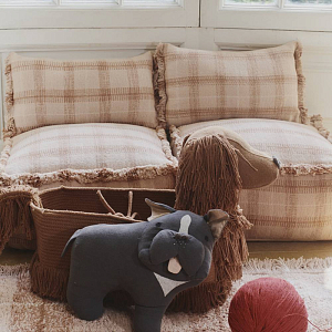 Подушка-пуф Лорена Каналс (Lorena Canals) "Этнос", розовый, 45 х 45 х 45 см